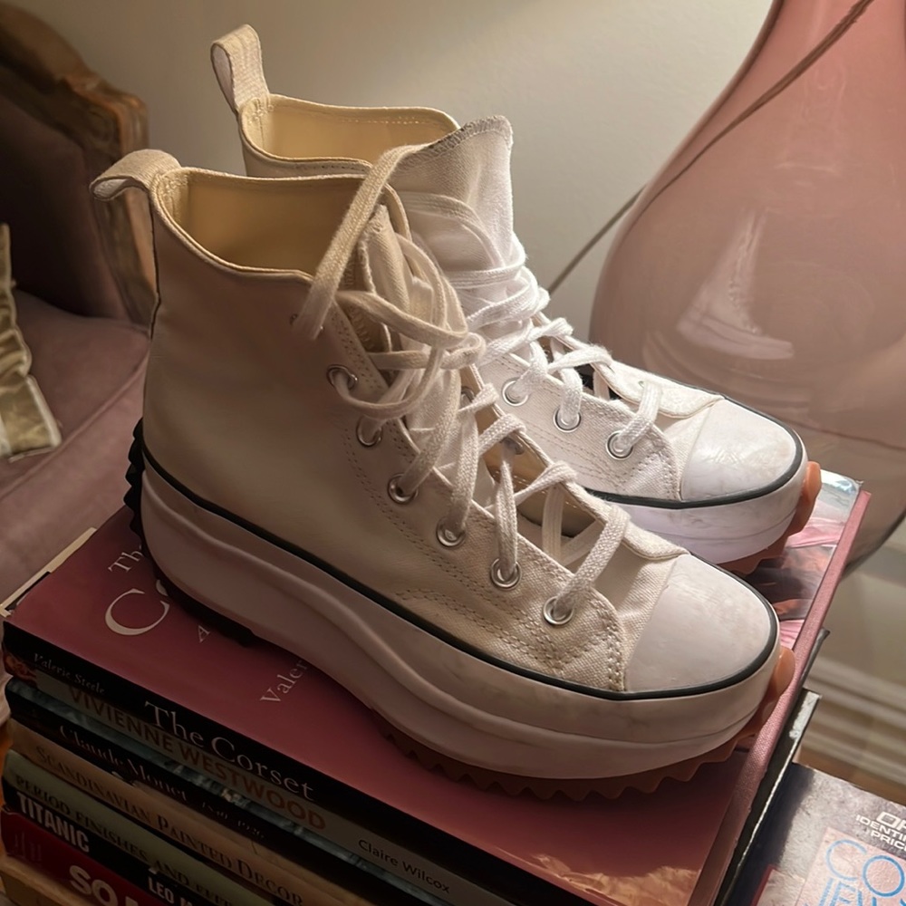 Converse Run Star Hike Platform in White